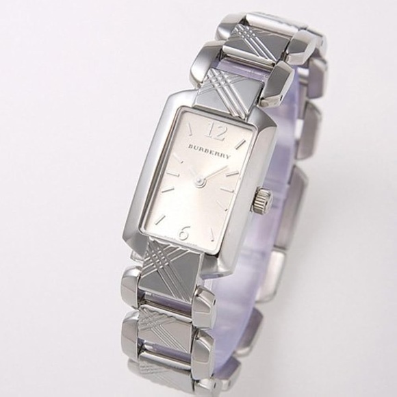 Burberry Accessories - Burberry Heritage Luxury Womens Square Watch Beige Dial BU4212 7”